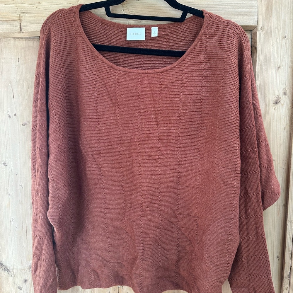Cyrus Women's Sweater in Warm Rust